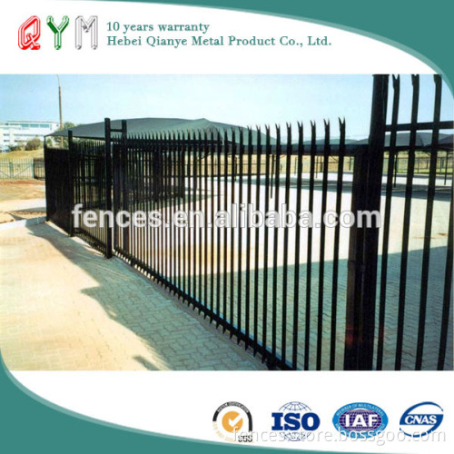 QYM_hot popular iron picket fence supplier/polyester powder coated fence